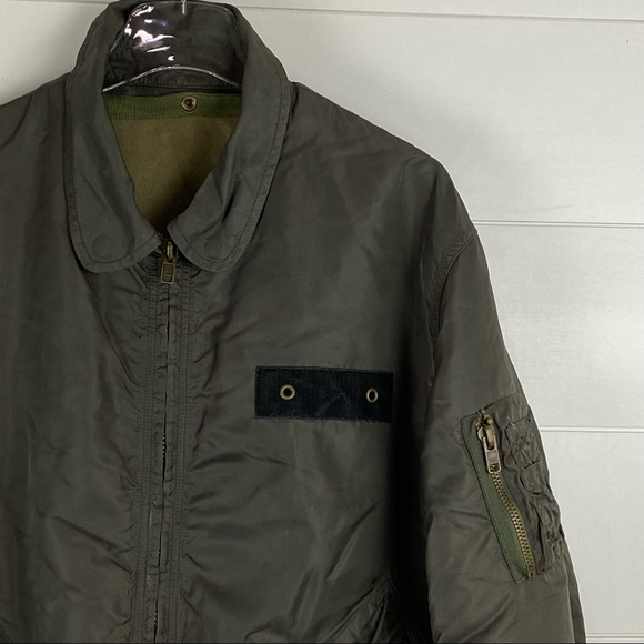 JAMES PERSE 2 Olive Utility Field Military Bomber Jacket - Picture 4 of 14